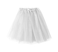 Tutu Skirts for Women Mini Tulle Skirt Women's Adult Classic Frilly Elastic 3 Layered 80s Fancy Dress Ladies Girls Dance Costume for Dress-up Outfit Party Dance Dresses