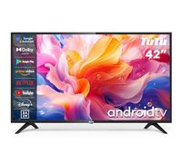 TUTU Smart TV 42' LED Full HD Android Televisor con Google Official Assistant Control por Voz, WiFi, Bluetooth, Android 11 (TUS42FD1A, 2023)