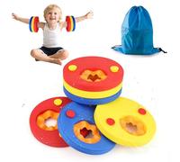 Tutukyle Manguitos Piscina para NiñoS- 6PCS Bebé Flotadores de Piscina Espuma, EVA Dolphin Manguitos Niños, Piscina Discos Flotadores con Bolsa de Almacenamiento Portátil, para Niños de 2-6 años