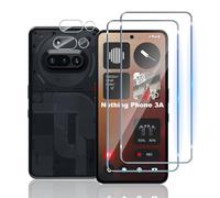 TUTUO 2+2 Piezas Protector de Pantalla Compatible con Nothing Phone 3A 5G Cristal Templado + Protector de Lente de Cámara, 9H Dureza Film HD Vidrio Templado, Sin Burbujas, Antiarañazos