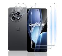 TUTUO 2+2 Piezas Protector de Pantalla Compatible con Oneplus 13R 5G Cristal Templado + Protector de Lente de Cámara, 9H Dureza Film HD Vidrio Templado, Sin Burbujas, Antiarañazos