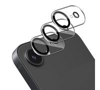 TUTUO 3 Piezas Cristal Templado Cámara para iPhone 17E Protector Lente Camera, 9H Dureza Anti Arañazos Lens Vidrio Templado, Amigable