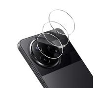 TUTUO 3 Piezas Cristal Templado Cámara para Xiaomi POCO F7 Pro / F7 Ultra 5G Protector Lente Camera, 9H Dureza Anti Arañazos Lens Vidrio Templado, Amigable para Case - Negro