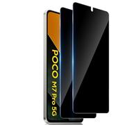 TUTUO Anti Espía Cristal Templado para Xiaomi POCO M7 Pro 5G, 2 Piezas Privacidad Protector de Pantalla Sin Burbujas, Antiarañazos, Antiespia 9H Dureza Privacy Vidrio