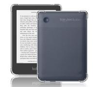 TUTUO Funda Compatible con Tolino Shine 5 Funda, Crystal Clear Slim Suave TPU Silicona Bumper Carcase, Anti-Choques Anti-Arañazos Cover de Protección a Bordes Carcasa - Transparente