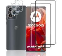 TUTUO para Motorola Moto G85 5G Protector de Pantalla, [2+2 Piezas] 3D Cristal Templado + Protector de Lente de Cámara, Sin Burbujas, Antiarañazos, 9H Dureza 3D Vidrio Templado