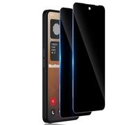 TUTUO Protector de pantalla de privacidad compatible con Nothing Phone 3A/3A Pro, 2 unidades de vidrio templado antiespía, película antiespía HD 9H, ultra resistente, compatible con fundas