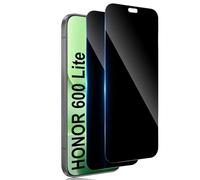 TUTUO Protector de pantalla de privacidad para Honor 600 Lite 5G, [2 unidades] vidrio templado antiespía, película transparente 9H HD antiespía, ultra resistente