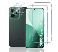 TUTUO Protector de Pantalla para OPPO Reno 14F / 14 F 5G, [2+2 Piezas] Cristal Templado + Protector de Lente de Cámara, 9H Dureza Film HD Vidrio Templado, Sin Burbujas, Antiarañazos