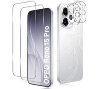 TUTUO Protector de Pantalla para OPPO Reno 15 Pro 5G, [2+2 Piezas] Cristal Templado + Protector de Lente de Cámara, 9H Dureza Film HD Vidrio Templado, Sin Burbujas, Antiarañazos