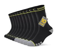 TUUHAW Calcetines Hombre Invierno Algodon Calcetines De Trabajo Hombre 43-46 Deporte Running Ciclismo Work Socks Termicos Cómodos y Transpirables 10 Pares