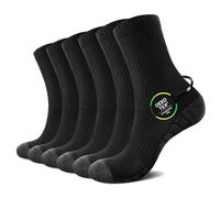 TUUHAW Calcetines Hombre Negros Altos Invierno Calcetines Running Hombre para Deporte Ciclismo Trekking Padel Baloncesto Tenis 47-49