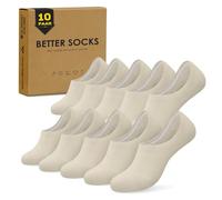 TUUHAW Calcetines Invisibles Mujer - Calcetines Tobilleros Mujer Negros Calcetines Mujer Verano Calcetines Calcetines Ciclismo Mujers 35-38, Beige