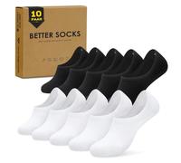 TUUHAW Calcetines Tobilleros Mujer - Calcetines Invisibles Mujer Algodón Calcetines Blancos Mujer Calcetines Cortos Calcetines Deporte Mujer 35-38, Negro Blanco
