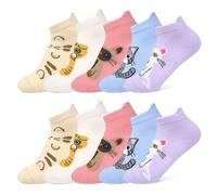 TUUHAW Calcetines Niña 31-34 Cortos Algodón Graciosos Calcetines Divertidos Adorables Calcetine Animales Gatitos Calcetine Tobilleros Niño Multicolor