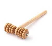 Tuuli Accessories Anti Celulitis Masajeador Rodillo en Forma T Aparato Anticelulítico para Masaje del Cuerpo Maderoterapia Madera 37 x 13 cm