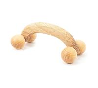 Tuuli Accessories Rodillo Masajeador Aparato para Masaje Espalda Cuello Hombros Piernas Cuerpo Músculos Brazos Madera Bola 18 x 7 x 6 cm