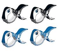 tuuli Accessories Summer Clips Pinza Playa Toalla Camping Jardín Kite Surf Tumbona Ropa Cochecito Accesorios (2X Negro + 2X Azul)