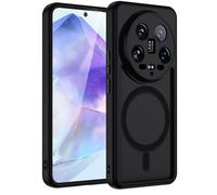 TUUTPU Funda Magnética para Xiaomi 14 Ultra Compatible con Magsafe, Carcasa Translúcido Mate Trasera PC Militar TPU Silicona AntiChoques Caso Ultra Delgado Fina Protección, Negro