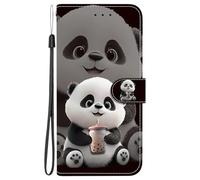 TUUTPU Funda para Samsung Galaxy A56 5G, Carcasa Tapa Libro Movil Avanzado PU Billetera Caso Ranuras Tarjetas Función Soporte Cierre Magnético Cuero Flip Wallet Antigolpes Case, Osito Milk Tea