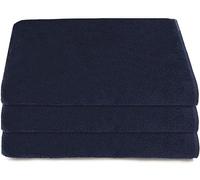 Tuva Home Juego De 3 Toallas 90x180 Cm, 500 g/m2 - Paño De Bienestar SPA Y Sauna - Toallas SPA, De Baño Profesionales De Rizo 100% Algodón - Ideales para Mesa De Masaje Tumbona Y Playa (Azul Marino)