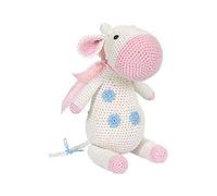 Tuva - Tuva Meadow La vaca blanca/rosa crochet amigurumi - 1 pieza