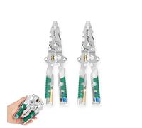 Tuvilo Electrical Pliers, 2025 New Folding Stylus Screwdriver Wire Stripper Built-In Voltage Tester Screwdriver for Cutting and Pulling Wires Cable (2pcs)