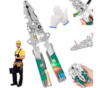 Tuvilo Electrical Pliers, 2025 New Wire Strippers with Voltage Detector, Folding Stylus Screwdriver Wire Stripper, with Insulated-Grip Handles, for Handle Various Repairs (1pc)