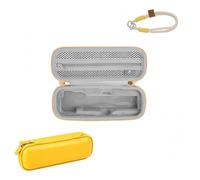 Tuvzylory Bolsa de transporte compatible con la cámara DJI Osmo Pocket 4, impermeable, a prueba de golpes, con cordón, para viajes y uso al aire libre, Amarillo, Sencillo