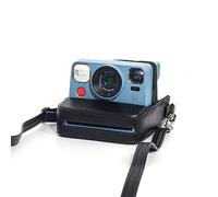 Tuvzylory Funda de piel sintética negra para cámara compatible con Polaroid Now/Now+Gen2/Gen3, bolsa de almacenamiento protectora de ajuste cómodo con correa de hombro ajustable