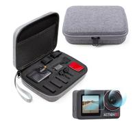 Tuvzylory Funda de transporte para DJI Action 5 Pro, kit protector todo en uno, carcasa dura, portátil, incluye protector de lente de película templada, resistente a la presión/golpes, a prueba de