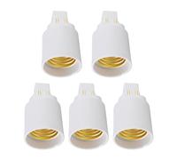 tuwiwol 5 unids/set transforma la configuración de iluminación con adaptadores de enchufe E27 y G24 Base de lámpara ABS, G24-E27 cuatro agujas