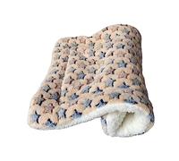 tuwiwol Alfombrilla Gruesa de Doble Capa para Mascotas, el Secreto Mejor guardado Entre los Amigos Peludos, Alfombrilla de Nido de Gato de Felpa Suave y cómoda, Estrella Amarilla, S 35 * 28