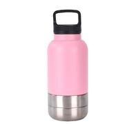 tuwiwol Botella de Agua de Viaje para Perros: una solución práctica para hidratar a tu Mascota Mientras está en Movimiento. Tazón de Agua portátil de Metal para Senderismo, do