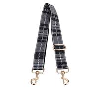 tuwiwol Correa para Bolso de Hombro, Piezas de Repuesto, cinturón Cruzado de Lona Ancha, artesanía a Mano, Gancho Giratorio de Metal, Correas para Bolso de Mensajero, Cuadro Gris Oscuro