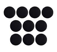 tuwiwol Embellece tus prendas con 10 botones de 23 mm recubiertos de tela, ideales para manualidades y costura, Negro, Diámetro 2.3 cm