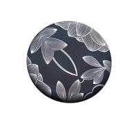 tuwiwol Funda para taburete de barra redonda elástica, fácil de instalar, tela antideslizante y elástica, apta para sillas de Bar, poliéster, fácil de limpiar, rimas antiguas, 28-40 cm de diámetro