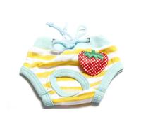 tuwiwol Pañal Reutilizable para Perros, no te Preocupes, con pañales Ajustables para Perros, Pantalones térmicos, algodón Absorbente, económico, Raya Amarilla, Metro