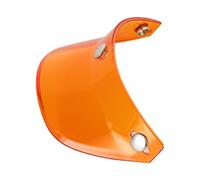 tuwiwol Piezas de Cubierta de Visera para Motocicleta, Visera para Casco Motocicleta Retro, Protector Solar Ligero, Protector contra el Viento, Solar, contra el Viento, Naranja, 18 x 7.5 cm