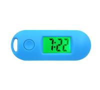 tuwiwol Reloj llavero multifuncional, amplia aplicación y compacto, reloj de bolsillo electrónico Digital ABS, reloj electrónico Digital, azul