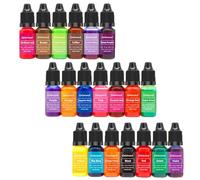 tuwiwol Set de accesorios para teñir velas: 20 colores líquidos brillantes para regalos personalizados, reutilizables. Suministros de bricolaje, accesorios concentrados, tinte para velas.