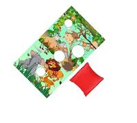 tuwiwol Tablero Corn Hole Hogar Padres Niños Accesorios Juego de lanzamiento alegre Experiencias Fomentando la diversión Tiempo de unión y desarrollo habilidades Juego bolsas arena Lanzar bolsas