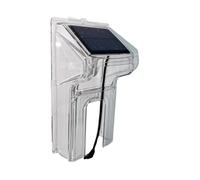 tuwiwol Videoportero inalámbrico con energía Solar y Timbre bidireccional con cámara WiFi inalámbrico ABS para Exteriores, Cov de Lluvia Transparente