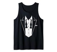 Tux Cool Party Outfit After Party Tux, Funny Untied Tuxedo, Camiseta sin Mangas