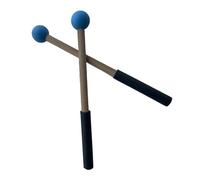 TUXCAXI Baquetas de percusión con mango de Para madera que , Azul , 20.9 cm | y brillante. Cabezal de mazo profesional con silicona duradera para las mejores baquetas de xilófono. Cabezal de silicona.