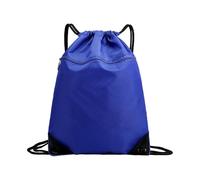 TUXCAXI Bolsa Deportiva con cordón para Gimnasio, Ideal para Guardar artículos Esenciales, para Playa, Camping, Mochila con cordón, Estilo de Vida Activo, Azul, 43x50x1cm
