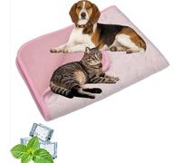 Tuxea Kittra - Tapete de refrigeración para gatos, sistema de 3 capas, tapete de enfriamiento instantáneo antideslizante para perros Sweet Dreamed (rosa, mediano)