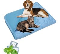 Tuxea Kittra - Tapete de refrigeración para gatos, sistema de 3 capas, tapete de enfriamiento instantáneo antideslizante para perros Sweet Dreamed (azul claro, XL)