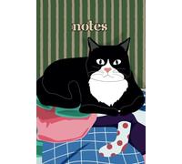 Tuxedo Cat Lined Notebook - Cat Lovers - The Pet Collection - Gift for Men Women Children - Cute Cat Ruled Notebook Journal Diaries 6x9, 120 pages