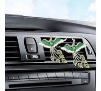 Tuxihapp Bling Phoenix Bird - Clips de ventilación para salpicadero de automóvil, con diamantes de imitación brillantes, decoración de clips de ventilación, bonitos accesorios difusores de aroma para